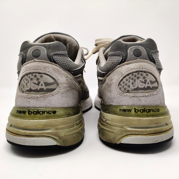 New Balance 993 Beater Work Shoes Sneakers Mens 9.5 D Gray Made in USA *Read